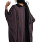 Multi Pearls Embroidered Colour Abaya with Elegant Style and Intricate Details for Formal Occasions
