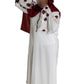 White Abaya with Embroidered Sleeves - High-Quality Fabric & Intricate Embroidery for Elegance and Sophistication ID