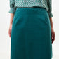 Dylan Babycord Mini Skirt - Petrol
