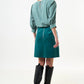 Dylan Babycord Mini Skirt - Petrol