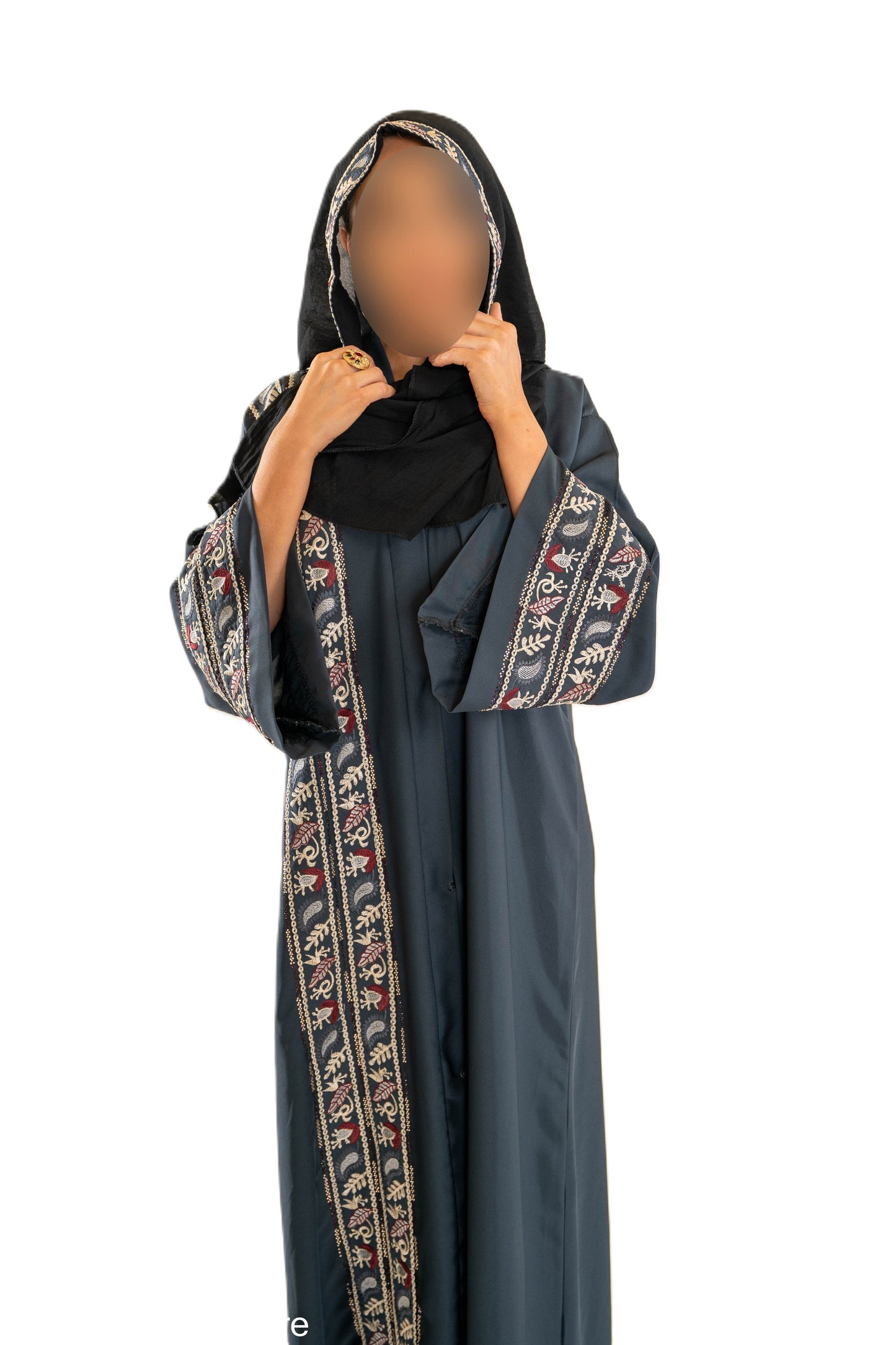 Coloured Embroidered Abaya - High-Quality Materials for Comfortable Wear - Stylish & Modest Statement Piece - Available in Various Colors