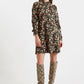 Ebba Tapestry Print Long Sleeve Mini Dress