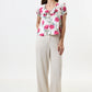 Eloise Loveflower Print Puff Sleeve Blouse