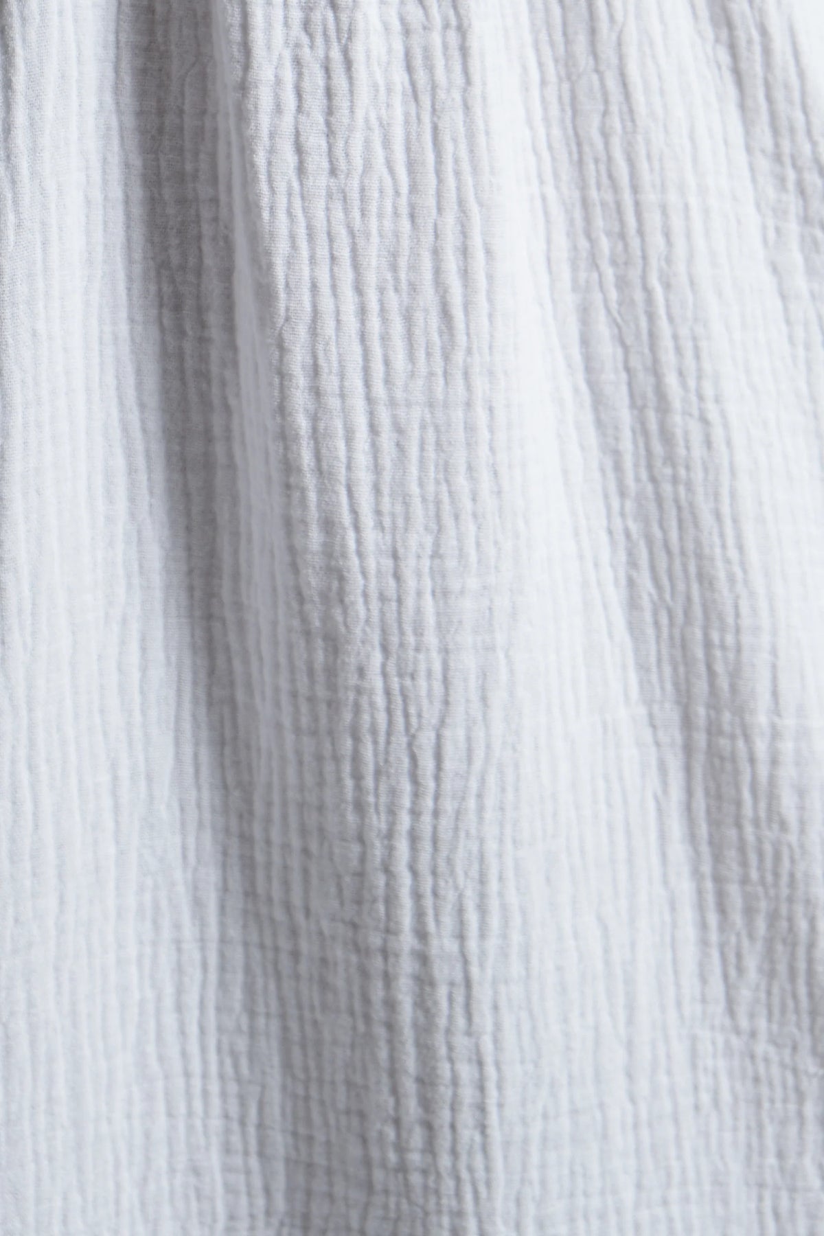 Abinaya Double Gauze Short Sleeved Shirt - White