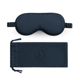 Essential Silk Sleep Eye Mask in Navy (Eucalyptus Silk)