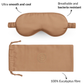 Essential Silk Sleep Eye Mask in Peach (Eucalyptus Silk)