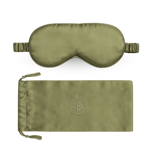 Essential Silk Sleep Eye Mask in Sage (Eucalyptus Silk)