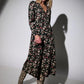 Eveleen Tapestry Print Long Sleeve Midi Dress