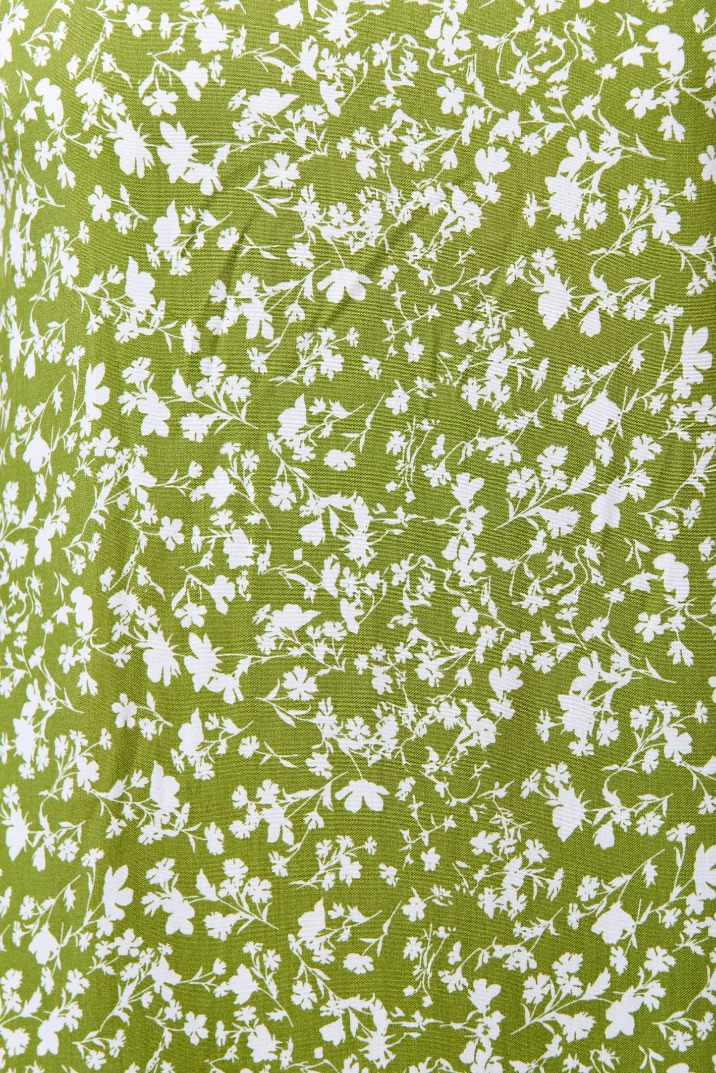 Inesa Negative Floral Print Short Sleeve Midi Shirtdress - Green