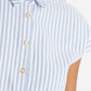 Fleur Sail Stripe Midi Shirt Dress Blue