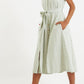 Fleur Sail Stripe Midi Shirt Dress
