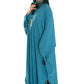 Colour Abaya with Brooch - High-Quality Fabric Elegant and Versatile Abaya for Any Occasion