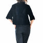 Navy Blue Genuine Mink Fur Jacket