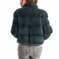 Olive Genuine Mink Fur Jacket