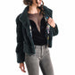 Olive Genuine Mink Fur Jacket