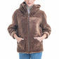 Taupe Nappa Lambskin Reversible Shearling Jacket