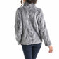 Gray Luxury Genuine Mink Fur Jacket