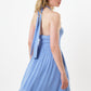 Geri Petite Dot Halter Neck Mini Dress