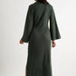 Gigi Brushed Marl Jersey Midi Dress - Green