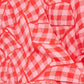 Louche Emin Gingham Twist Print Tiered Short Sleeve Midi Dress