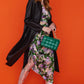 Green Vegan Leather Hand Made Millie Cross Body Bag