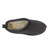 Ladies Platform Aztec Embroidery Faux Fur Slippers