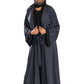 Coloured Split Abaya - High-Quality Fabric with Unique Split Design for Modest Stylish Wear