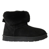 Maria Ladies’ Faux Suede Ankle Boots with Faux Fur Trim Collar & Cozy Fur Lining