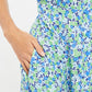 Louche Halcyon Flower Bed Print Short Sleeve Midi Dress