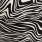 Haden Zebra Pop Print Wrap Midi Dress - Black and White