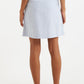 Hela Sail Stripe Button Through A-Line Mini Skirt Blue