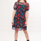 Louche Hettie 70'S Floral Print Mesh Mini Dress