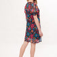 Louche Hettie 70'S Floral Print Mesh Mini Dress