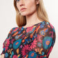 Louche Hettie 70'S Floral Print Mesh Mini Dress