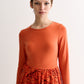 Huxley Rosechild Jersey Top Circle Skirt Midi Dress - Apricot