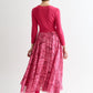 Huxley Rosechild Jersey Top Circle Skirt Midi Dress - Pink