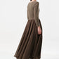 Huxley Jersey & Georgette Midi Dress - Mole