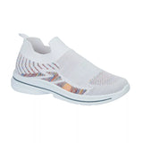 Appletini Ladies Slip On Comfort Knit White Trainers Sneakers