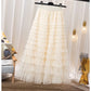 High-Waisted Mesh Layered Skirt for Women – Spring & Fall Elegant Cake Skirt