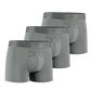 3-pack: IKON Men's 3" Trunks - Charcoal
