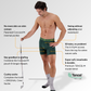 IKON Men's 6" Boxers - Green Marle