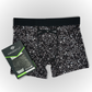 IKON Men's 6" Boxers - Skulls and Heart Black