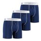 3-Pack: IKON X Men's 6" Boxers - Navy/White