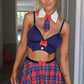 Tartan set (stockings included)