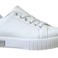 AMY LADIES LACE UP TRAINERS FLAT SNEAKERS WOMENS FAUX LEATHER CHIC PUMPS SHOES SIZE