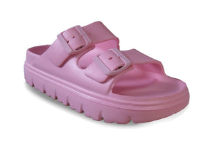 Elly Ladies Buckle Sliders