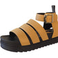 Jesse Ladies Platform Gladiator Sandals Brown