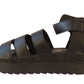 Jesse Ladies Platform Gladiator Sandals Black