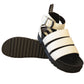 Jesse Ladies Platform Gladiator Sandals White