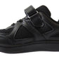 Boys Girls Kids Comfortable Black Sport School Shoes with Velcro Strap for Versatile Wear